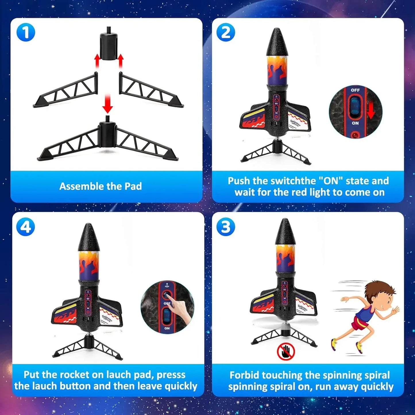 Rocketra – Motorized Air Rocket Toy