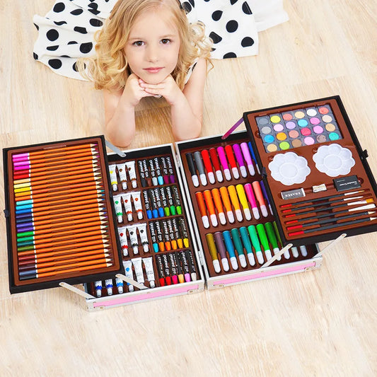 ArtBloom – 200-Piece Children’s Painting & Crayon Set