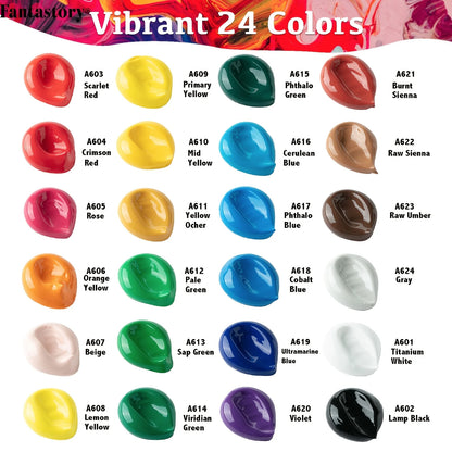 Fantastory – 60ml Acrylic Paint and Brush Set