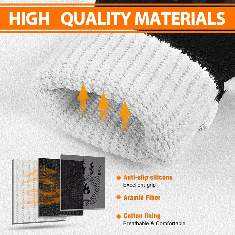 HeatGuard – Fireproof Silicone Oven Gloves