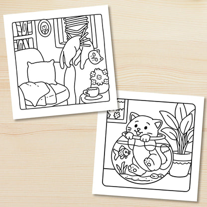 PurrDoodle – Bold & Fun Adult Cat Coloring Book