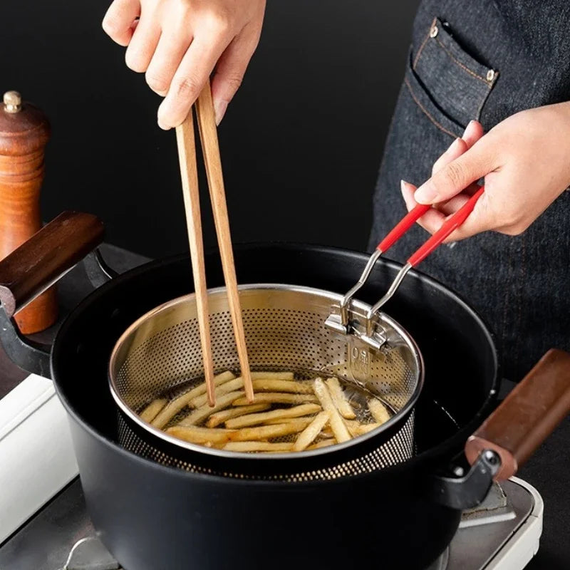 FryFlow – 304 Stainless Steel Mesh Fry Basket