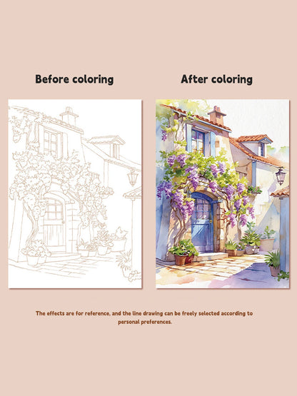 PastelPals – Kawaii Coloring Book with Watercolors