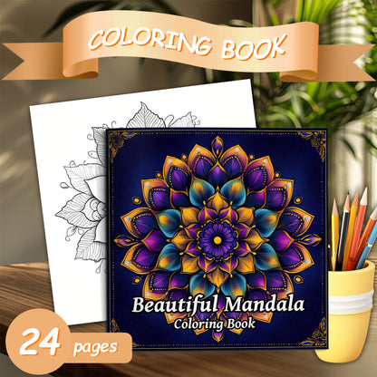 ZenDoodle – 24-Page Mandala Coloring Book for Adults & Teens