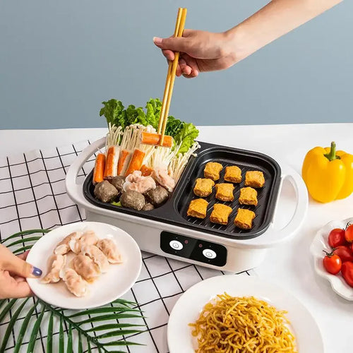 Grillora – 2-in-1 Electric Hot Pot & BBQ Grill