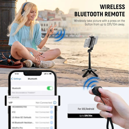 SnapFlex – Selfie Stick & Travel Tripod with Bluetooth Remote