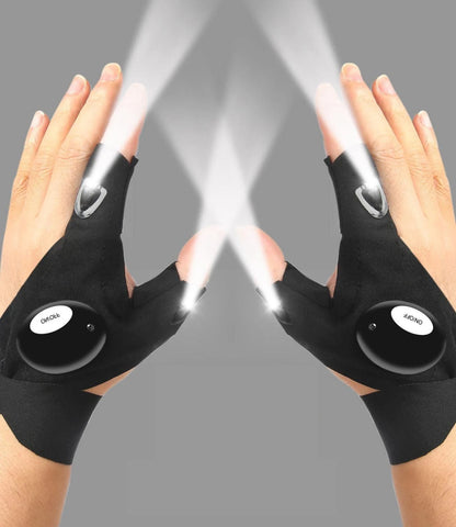 GlowGrip – LED Half-Finger Flashlight Gloves