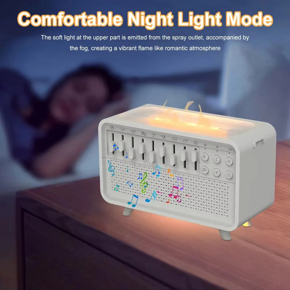 CalmGlow – LED Sleep Sound Machine & Humidifier