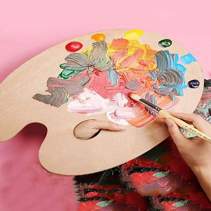 Palettra – 3PC Wooden Watercolor and Acrylic Palette Set