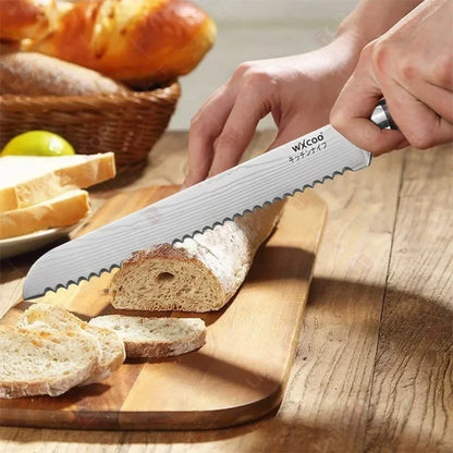 SlicePro – 8-Inch Serrated Bread & Chef Knife