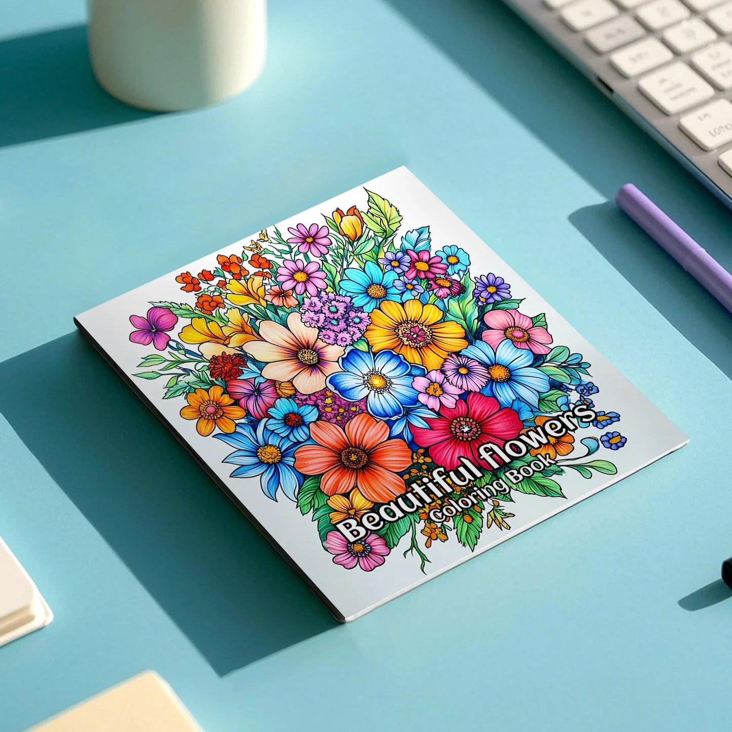 PetalCanvas – 24-Page Flower Coloring Book for Adults &  Teens