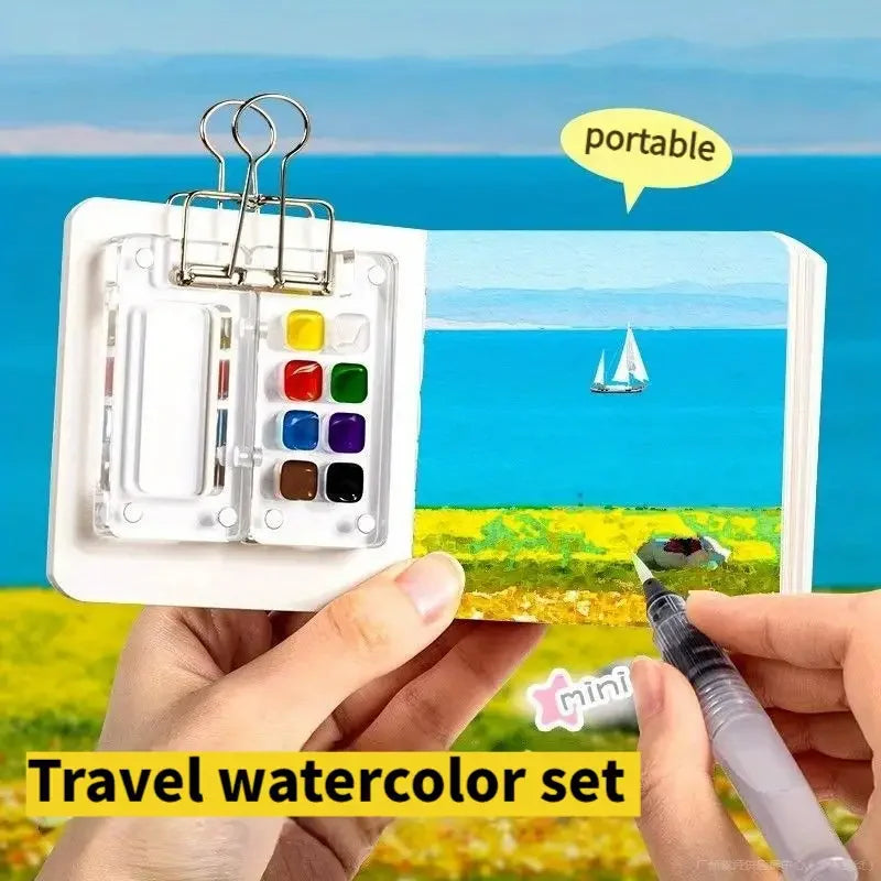 AquaPocket – Mini Travel Watercolor Kit