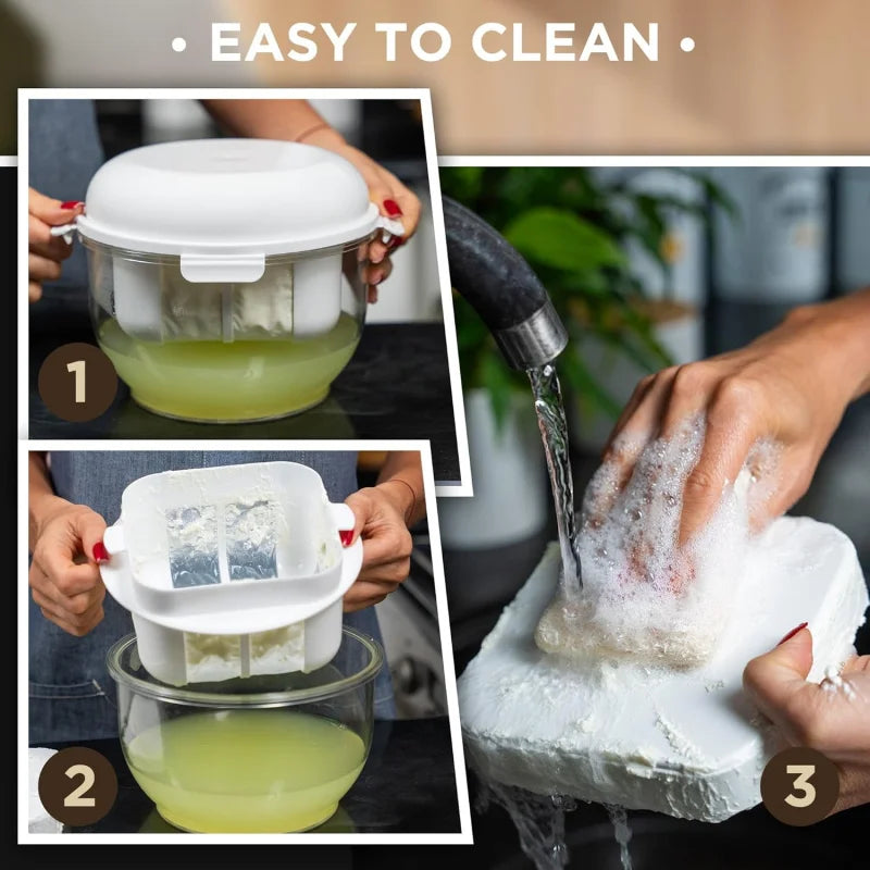 Yogressa – Yogurt Maker with Fine Mesh Strainer & Pressure Plate