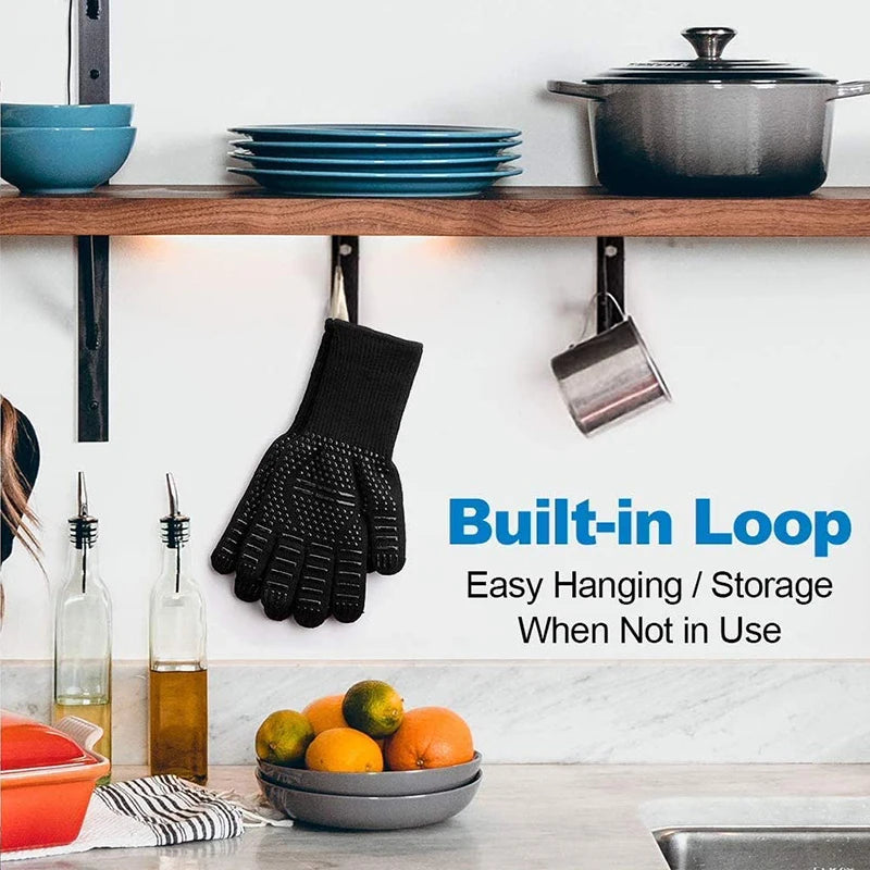 HeatGuard – Fireproof Silicone Oven Gloves