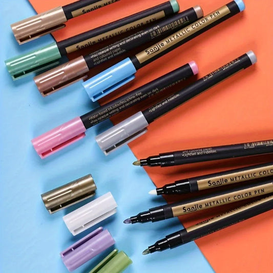 MetalShine – 10pcs Metallic Marker Pen Set
