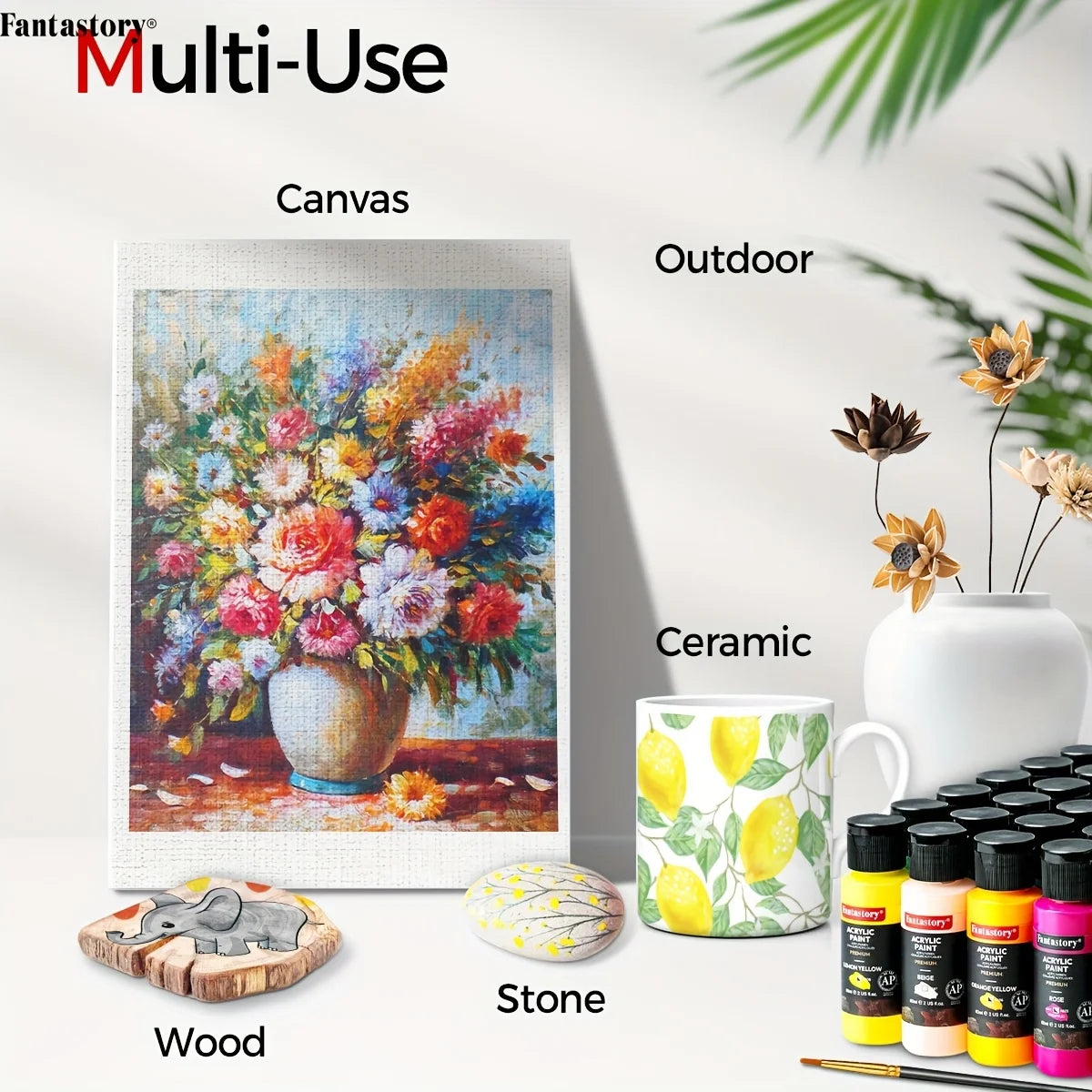 Fantastory – 60ml Acrylic Paint and Brush Set