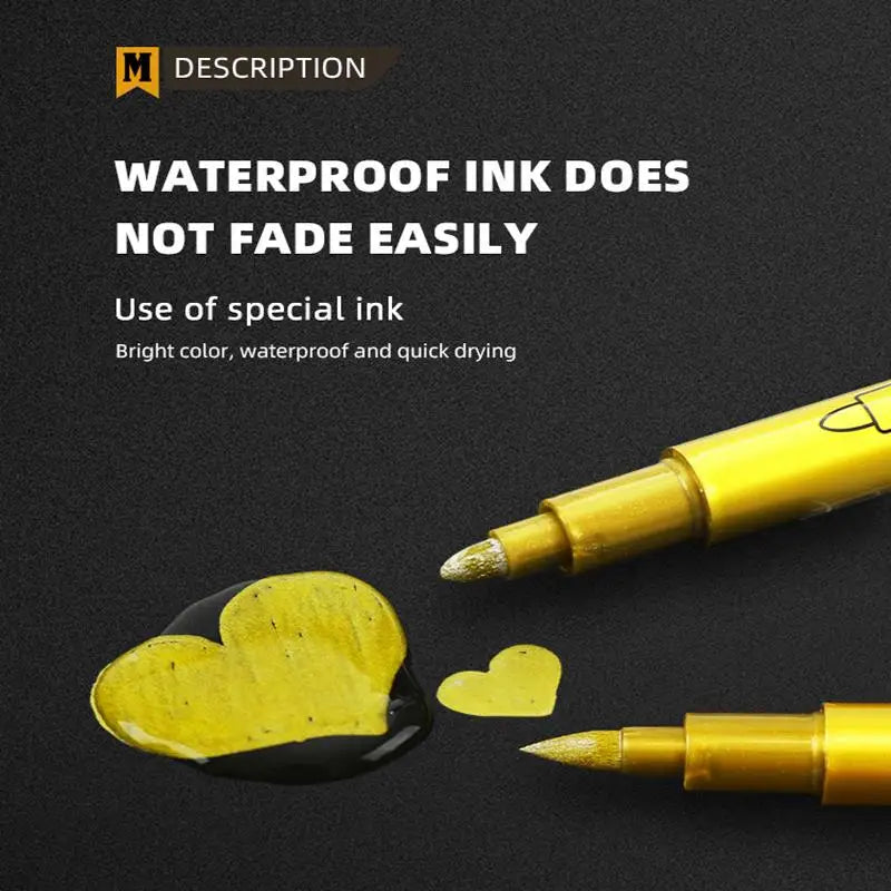 ShineLine – Metallic Gold and Silver Marker Set