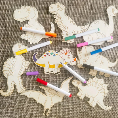 DinoCrafta – Unfinished Wooden Dinosaur DIY Laser Cut Set