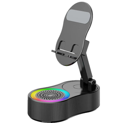 AuraAmp – Smart RGB Bluetooth Speaker and Phone Stand