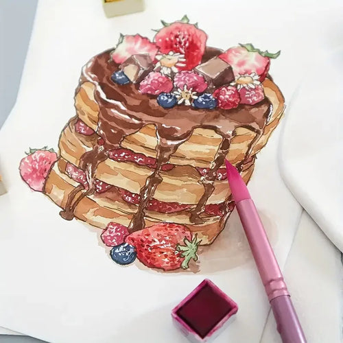 AquaLure – 4 Piece Sharp and Flat Watercolor Brush Set