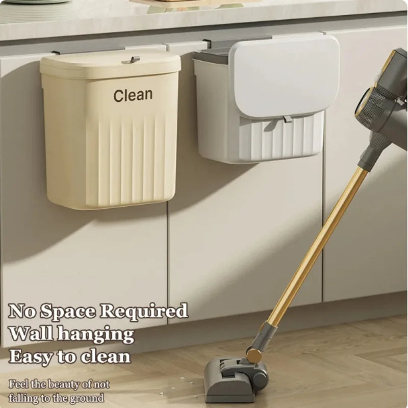 Binvara – Wall-Mounted Kitchen Trash Can with Lid