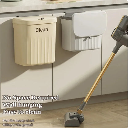 Binvara – Wall-Mounted Kitchen Trash Can with Lid