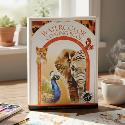 PaletteJoy – 12-Color Watercolor Painting Kit with Brush & Pad