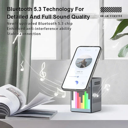 ChargeHub – Wireless Charger with Bluetooth Speaker