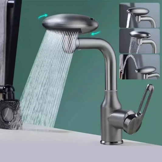 AeroSpa – 4‑Mode Stainless Steel Bathroom Faucet