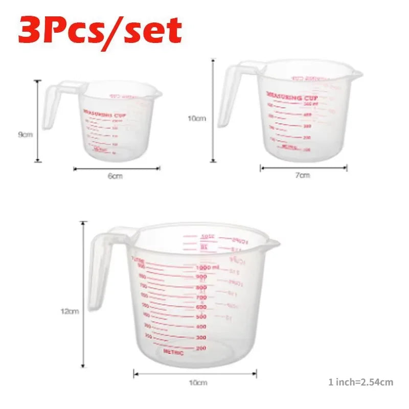 BakeMeasure – 3-Piece Liquid Measuring Cup Set