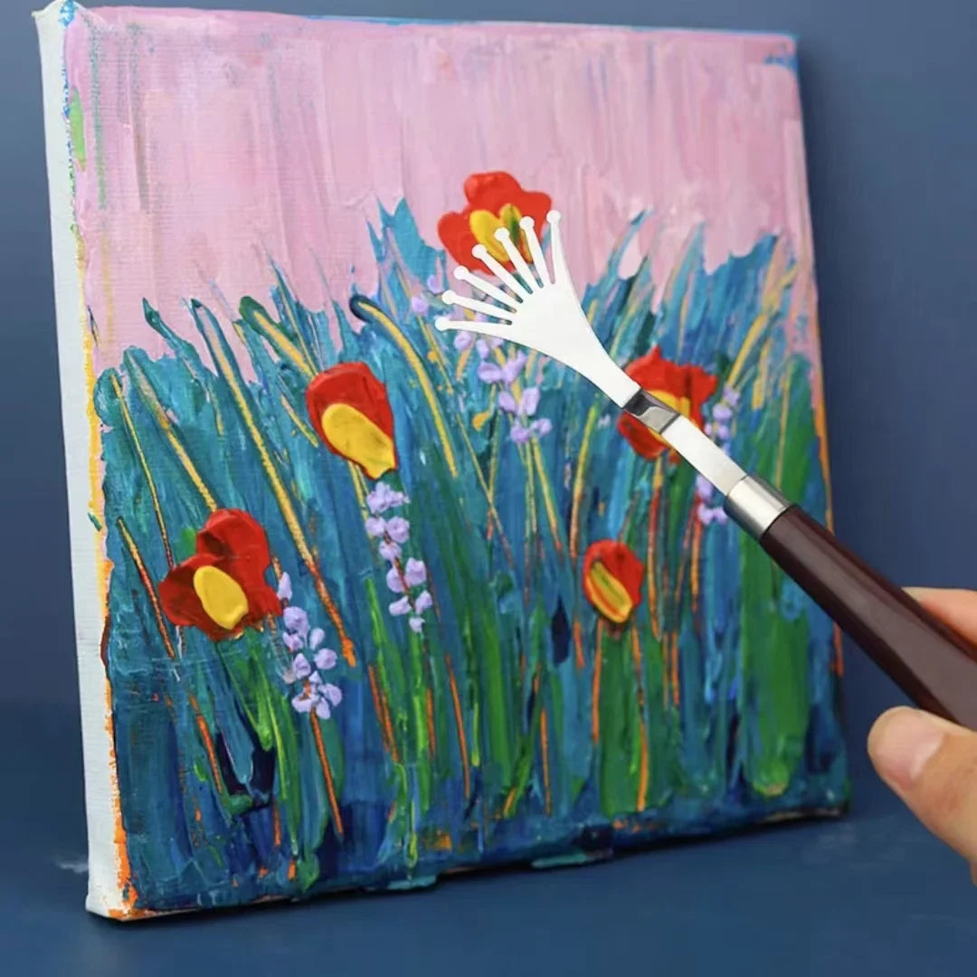 Pigmentra – 9Pcs Texture Art & Paint Scraper Set