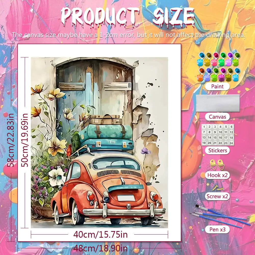 SweetJourney – DIY Digital Oil Paint by Number Kit