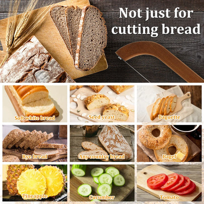BakeSlice – Wooden Handle Serrated Bread Knife
