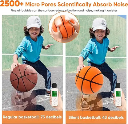 QuietDribble – Airless Foam Silent Basketball
