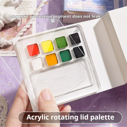AquaNote – Portable Mini Watercolor Sketchbook with Paint Tray