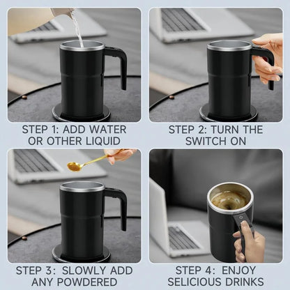 Mixora – USB Rechargeable Self-Mixing Magnetic Coffee Mug
