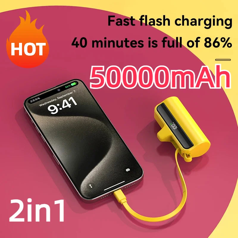 PowerVault – 50,000mAh High-Capacity Fast Charging Power Bank