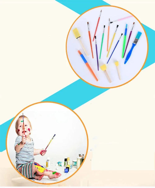 TinyBrush – 15-Piece Children’s Sponge Paintbrush Set
