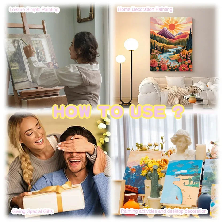 VistaHue – Alley Buildings Paint by Number Kit