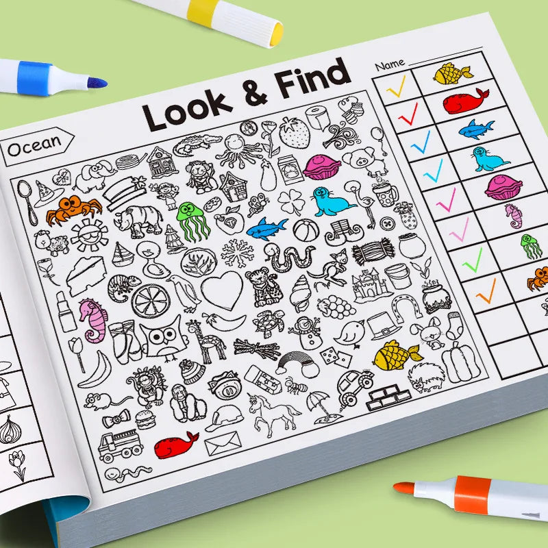 MindQuest – Children’s Search and Color Activity Book