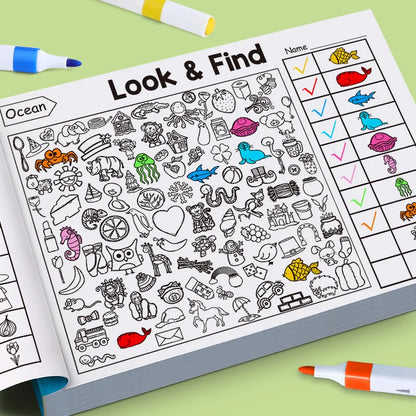MindQuest – Children’s Search and Color Activity Book