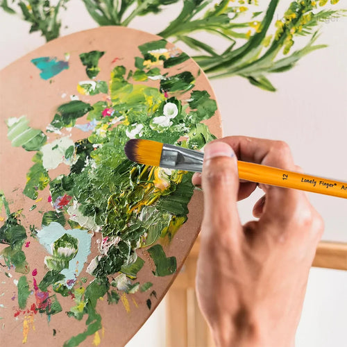 Chromix – 6pcs Orange Nylon Paint Brush Set