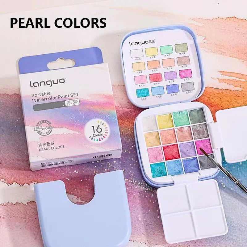 Colorivy – 16-Color Mini Watercolor Travel Set