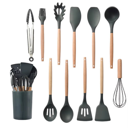 KitchenGlow – Silicone Cooking Utensil Set