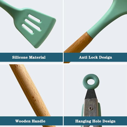 KitchenGlow – Silicone Cooking Utensil Set