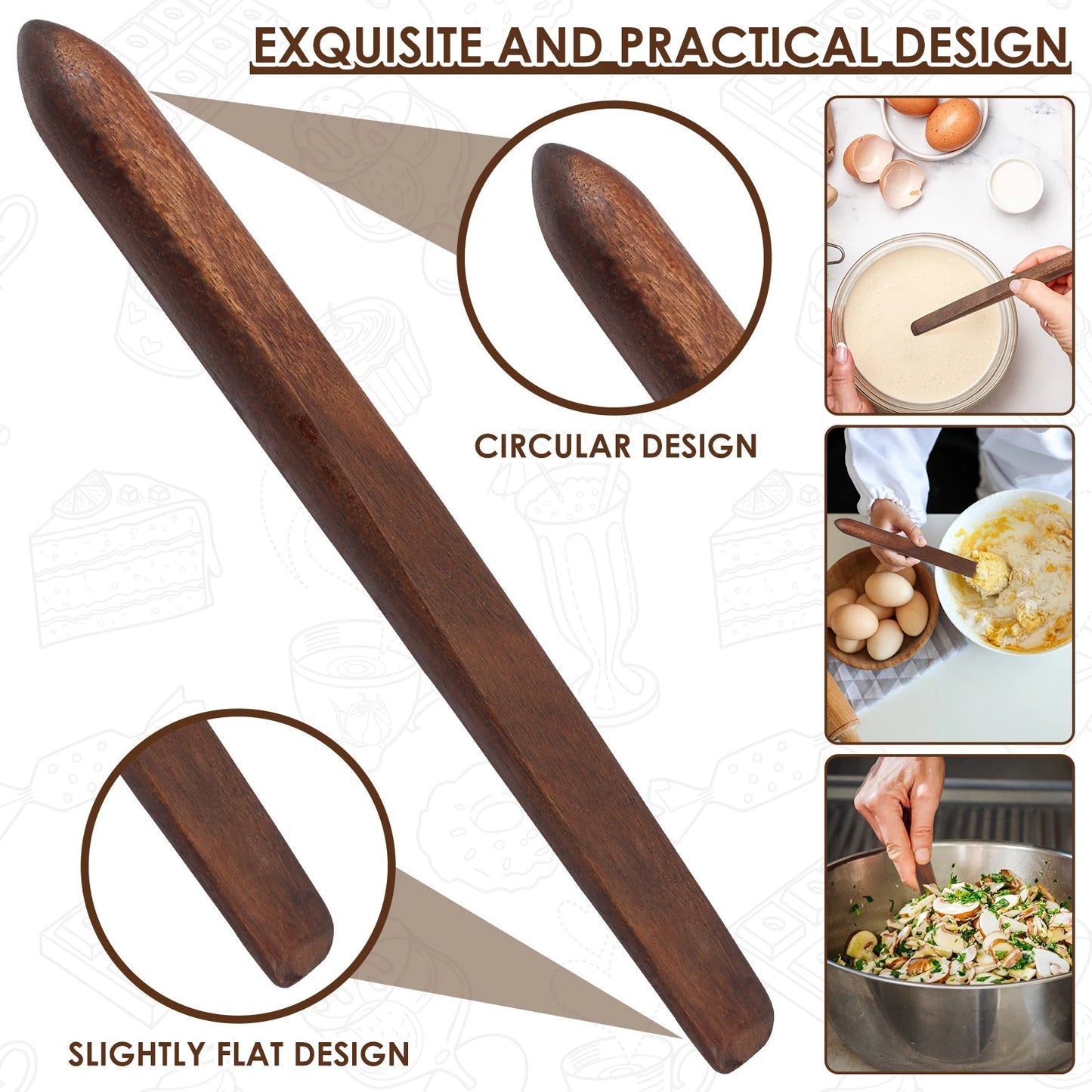 RollerCraft – Acacia Wood Mixing Stir Stick
