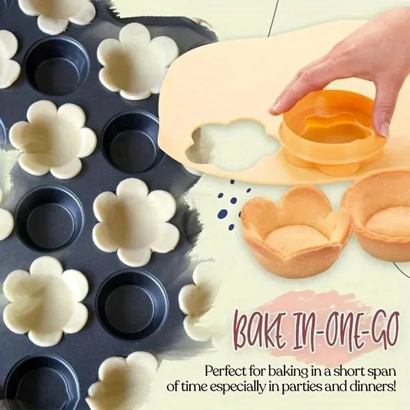BakeFlow – Pastry Dough & Flower Cutter Set