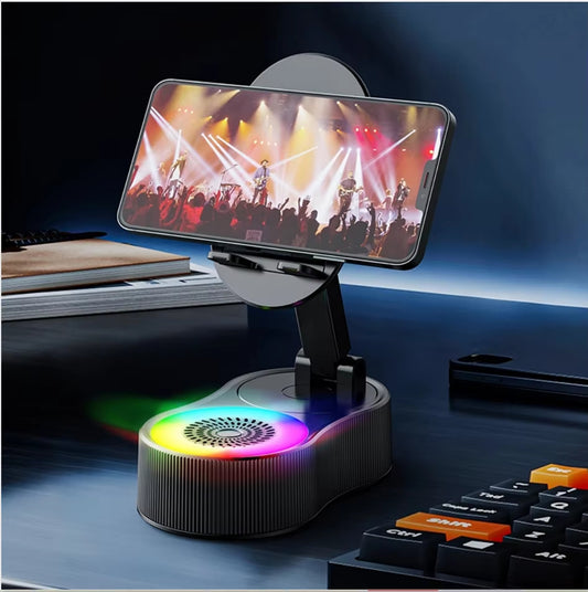 AuraAmp – Smart RGB Bluetooth Speaker and Phone Stand