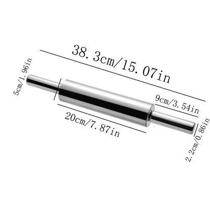 RollDough – Stainless Steel Non Stick Rolling Pin