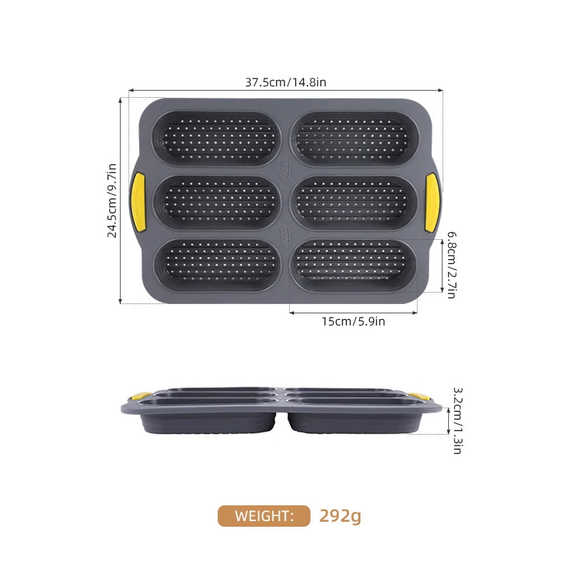 BakePro – Silicone Hot Dog Bun Pan